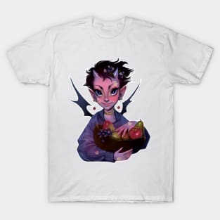 Demoness of Fruit and Stickers T-Shirt